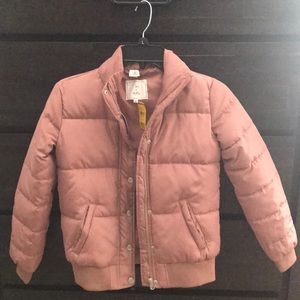 Girls pink bomber jacket Medium